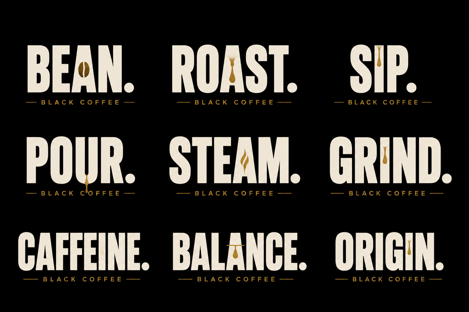 Black Coffee graphics explorations